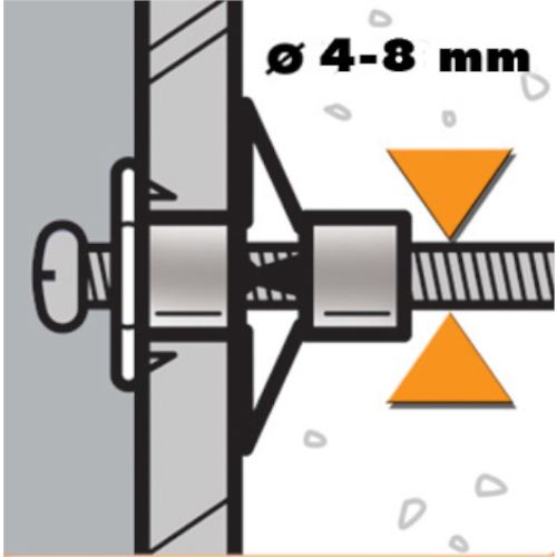 Pistolet d'expansion pour chevilles ULTRA-FIX® 8 mm EDMA 023255 photo du produit Secondaire 2 L