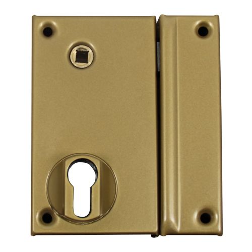 Coffre monopoint en applique pour cylindre européen vertical fouillot de 7 droite or 75 x 130 mm HERACLES MX-8817-01 photo du produit Secondaire 1 L