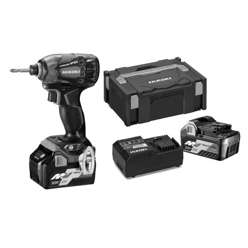 Visseuse à chocs WH36DBWRZ 36 V + 2 batteries 2,5 Ah + chargeur + coffret HSC II - HIKOKI - WH36DBWRZ pas cher