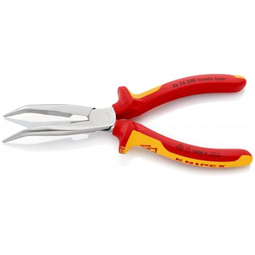 Pince à becs demi-ronds coudée isolante 1000 V 200 mm KNIPEX 26 26 200 photo du produit Secondaire 2 L