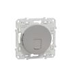 Prise RJ45 ODACE grade 3 (multimédia) STP Aluminium - SCHNEIDER ELECTRIC - S530476 pas cher