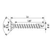 Vis universelle tête fraisée Pozidrive filetage total pointe S WIROX 3,5X35 boîte de 1000 - SPAX - 1081010350355 pas cher Secondaire 1 S