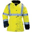 Parka femme AIRPORT LADY HIVIZ 3M Scotchlite jaune fluo/marine TM COVERGUARD 7AILYM photo du produit