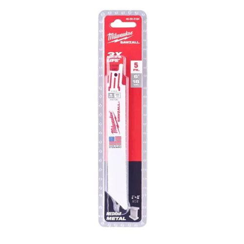 Lames de scie sabre métal SAWZALL L.150mm - MILWAUKEE TOOL - 48005182 pas cher Secondaire 1 L