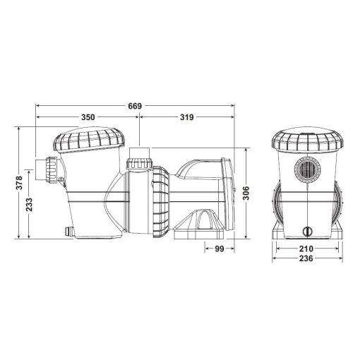 Pompe standard 1 cv monophasé SILENSOR DAVEY MNC-100-0005 photo du produit Secondaire 1 L