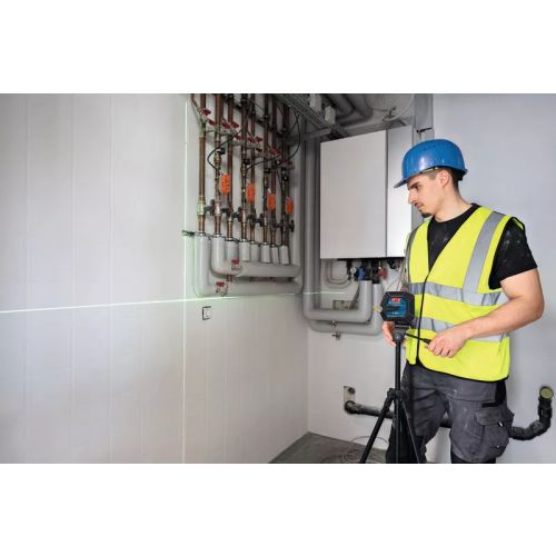 Laser lignes 3,7 V GLL 20-22 G Professional (sans batterie ni chargeur) + 4 piles 1,5 V LR6 AA + poche + platine BOSCH 0601065600 photo du produit Secondaire 9 L