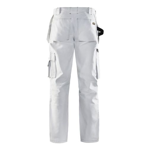 Pantalon peintre à poches flottantes blanc/gris foncé taille 40L - BLÅKLÄDER - 153112101098C146 pas cher Secondaire 1 L