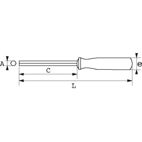 Clé mâle droite emmanchée S1 à tête sphérique 2,5 mm SAM OUTILLAGE 67B-2,5A photo du produit Secondaire 1 L