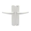 Ensemble sur plaque aluminium SALOME HOME ELEGANCE entraxe 195mm bec de cane blanc - HERACLES - B-SALOME-027 pas cher