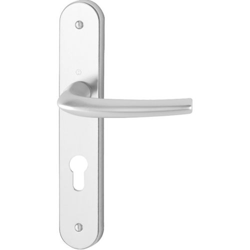 Ensemble San Diego grand model type cl&eacute; I pour cylindre europ&eacute;en finition F1 alu aspect argent - HOPPE - 3559782 pas cher