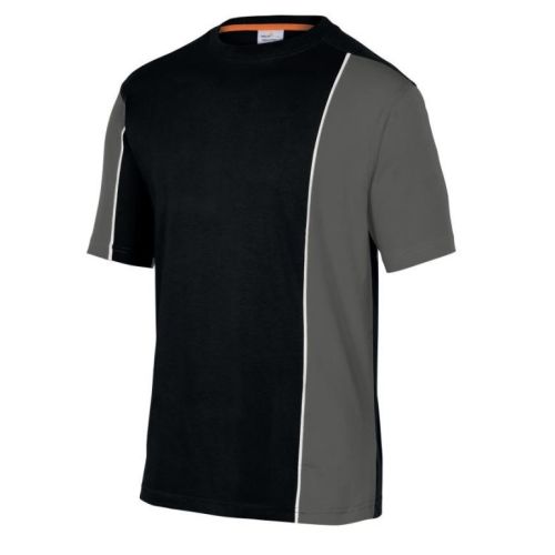 T-shirt bi-colore LEISURE manches courtes noir/gris TM DELTA PLUS MSTSTNOTM photo du produit Principale L