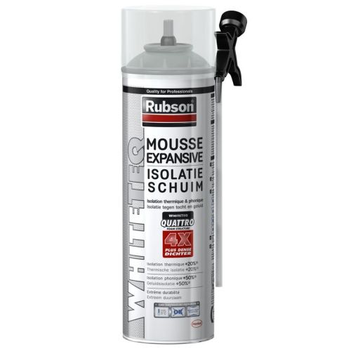 Mousse expansive RUBSON WHITETEQ thermique et phonique 500 ml