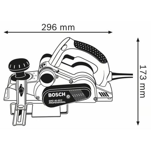 Rabot 850W GHO 40-82 C en coffret standard - BOSCH - 060159A760 pas cher Secondaire 1 L