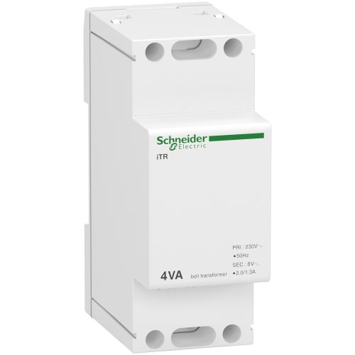 Transformateur de sonnerie et ronfleur Acti9 iTR 4 VA SCHNEIDER ELECTRIC A9A15214 photo du produit Principale L