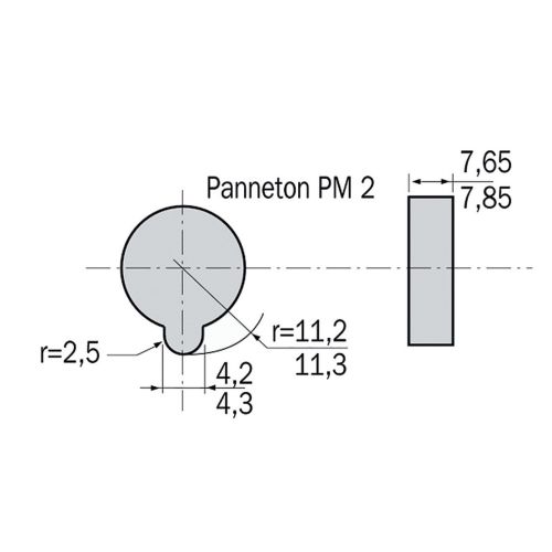 Demi-cylindre 5G à panneton réduit PM2 10x30 - HERACLES - C100110PM2 pas cher Secondaire 3 L