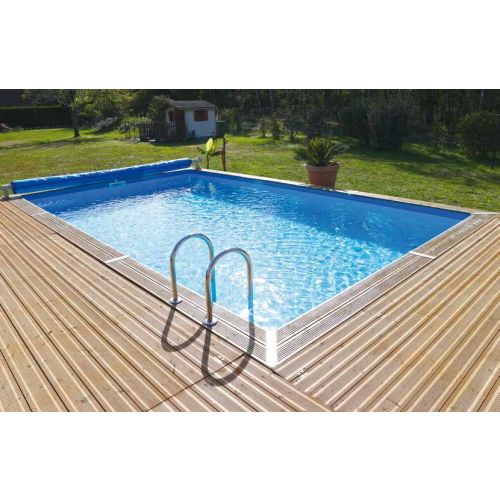 Piscine SUNWATER 300x555 H140cm liner bleu 75/100 - UBBINK - 7504754 pas cher Secondaire 2 L