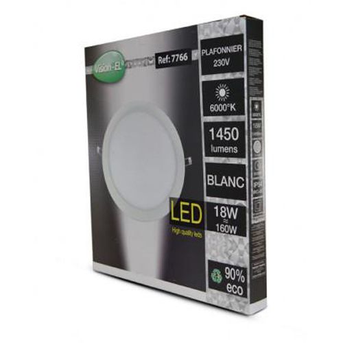 Plafonnier LED blanc 18 W 6000K MIIDEX LIGHTING 7766 photo du produit Secondaire 3 L