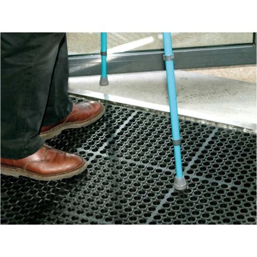 Tapis caillebotis caoutchouc épaisseur 22mm 91x152cm - IDS - M2601 pas cher