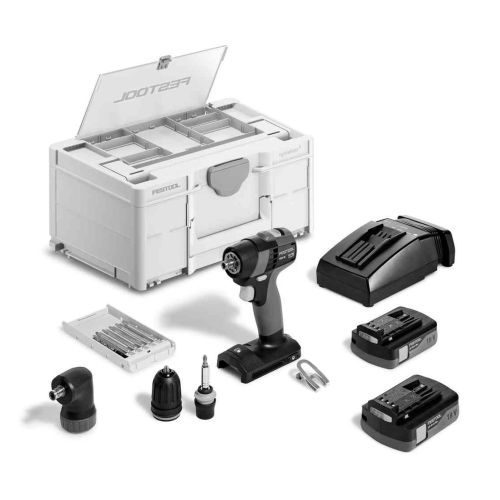 Perceuse-visseuse 18V TXS 18 C 3,0-SET + 2 batterie 3Ah + chargeur + coffret Systainer SYS3 - FESTOOL - 576896 pas cher