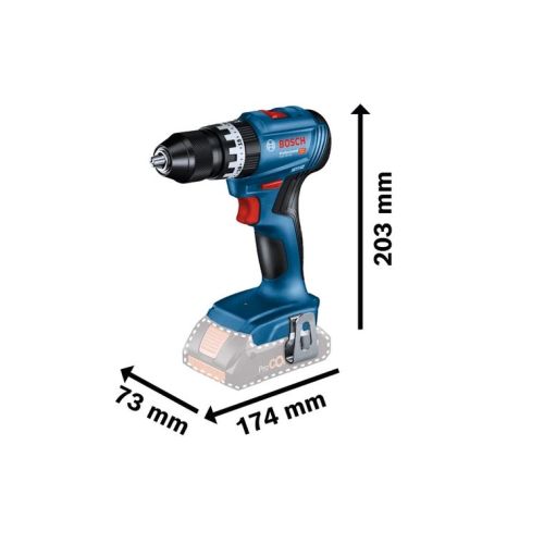 Combo kit 3 machines 18 V (GWS7/GSB45/GDX200) + 2 batteries 5 Ah + sac BOSCH 0615990N31 photo du produit Secondaire 1 L