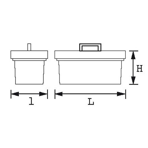 Boîte à outils vide métallique 5 cases - SAM OUTILLAGE - SAM-593-SBV pas cher Secondaire 1 L