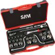 Coffret 1/2'' de 28 outils Sam outillage 12 pans en mm - 75-S28P photo du produit