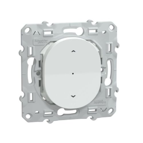 Interrupteur mécanisme OVALIS blanc 4 A zigbee pour volet roulant SCHNEIDER S320567W photo du produit