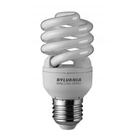 Lampe fluo-compacte MINI-LYNX SPIRALE Sylvania Fast-Start 840 E27 15 W - 0035217 pas cher Principale M