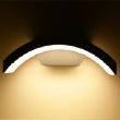 Applique murale LED CURVILIGNE 6 W IP54 3000 K gris anthracite MIIDEX LIGHTING 67782 photo du produit Secondaire 2 S