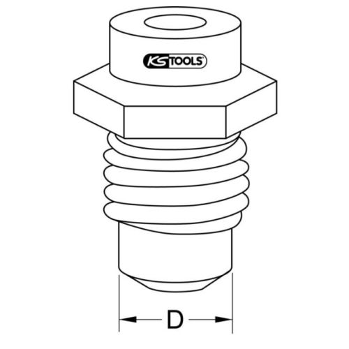 Embout pour rivets 2,4 mm KS TOOLS 150.9570 photo du produit Secondaire 1 L