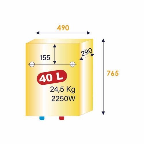 MALICIO 3 Connecté plat - Blanc - 40, 65 ou 80 litres [- Chauffe-eau  Anti-corrosion Stéatite - Thermor]