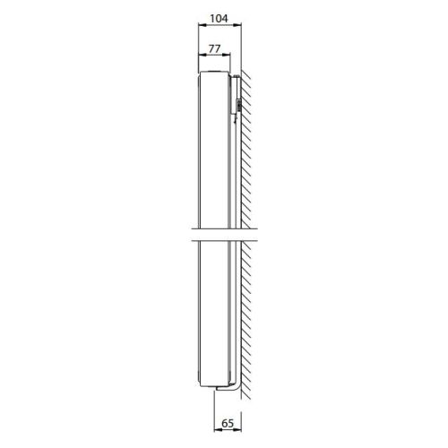 Radiateur panneau vertical VERTEX CT H2000 TYP20 L600 1872 W STELRAD 0274202006 photo du produit Secondaire 2 L