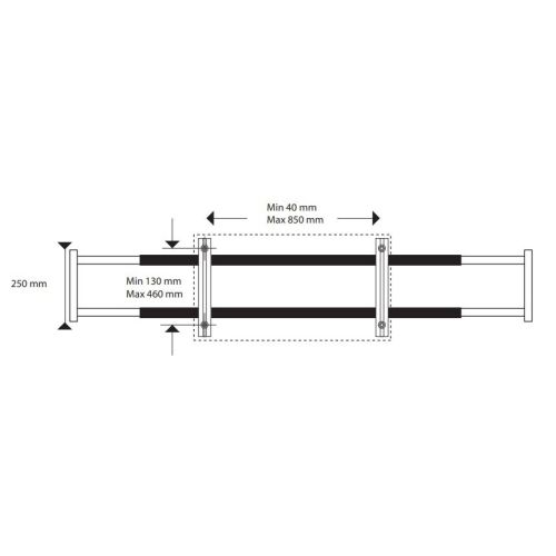 Piètement universel MTS 200B pour scie à onglet roulant FARTOOLS 120020 photo du produit Secondaire 2 L