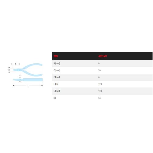 Pince de préhension Micro-Tech® à bec court - FACOM - 432.MT pas cher Secondaire 1 L