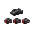 Set 3 batteries 8 Ah + chargeur GAL 1880 BOSCH 0615990N2F photo du produit