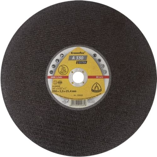 Disque à tronçonner acier KRONENFLEX A 330 Extra 305 x 2,5 x 25,4 mm plat KLINGSPOR 360976 photo du produit