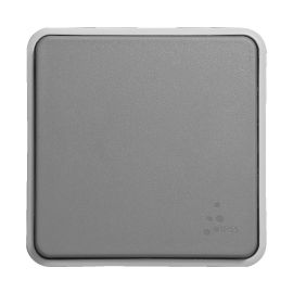 Bouton-poussoir composable PLEXO Legrand 10 A gris mat - 069540 pas cher Principale M