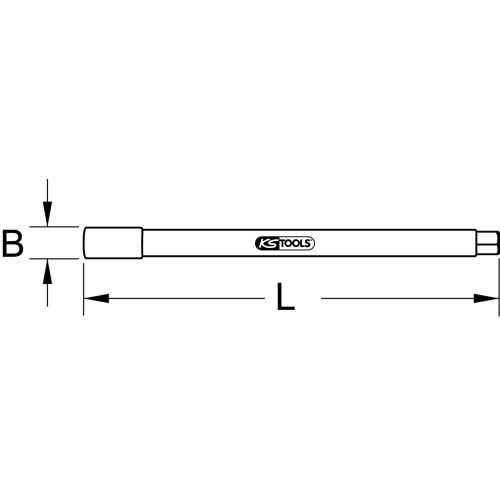 Douille extra-longue 185 x 9 mm KS TOOLS 116.2055 photo du produit Secondaire 1 L