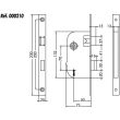 Serrure à larder NUMIDIA droite 4G fourni avec 2 clés bout rond - JPM - 290500-02-1X pas cher Secondaire 4 S