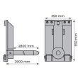 Eperon charge cylindrique Stockman sur tablier 510 kg - EPG500A photo du produit Secondaire 1 S