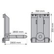 Eperon charge cylindrique Stockman sur tablier 510 kg - EPG500A photo du produit Secondaire 2 S