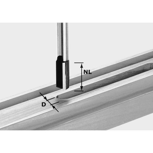 Fraise à rainurer HW S12 D16/60 - FESTOOL - 491091 pas cher Principale L