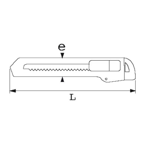 Cutter bi-matière à lame de 18 mm SAM OUTILLAGE 378-30 photo du produit Secondaire 1 L