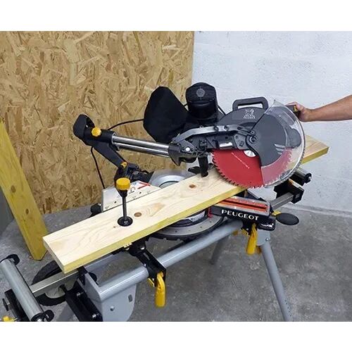 Scie à onglet radiale 1600 W EnergySaw-254SB double inclinaison PEUGEOT OUTILLAGE 132033 photo du produit Secondaire 9 L