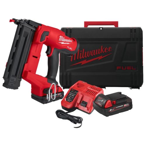 Cloueur de finition 18 V M18 FUEL™ M18 FN18GS-202X + 2 batteries 2.0 Ah + chargeur en coffret HD BOX MILWAUKEE 4933471407 photo du produit