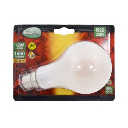 Ampoule LED B22 Bulb filament dépoli 12 W 2700 K MIIDEX LIGHTING 71468 photo du produit Secondaire 1 L