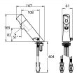 Mitigeur de lavabo temporisé PRESTO SAFE sur plage débit de 3 l/min PRESTO 68077 photo du produit Secondaire 1 S