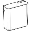 Réservoir attenant luxe blanc alimentation arrière centrée ou latérale GEBERIT photo du produit Secondaire 3 S