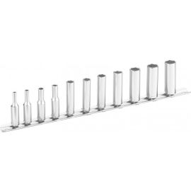 Jeu de 11 douilles Sam Outillage longues 6 pans 1/4'' sur rack de rangement - RHL-J11R pas cher Principale M