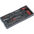 Module ABS 1/3 de 61 outils traversant 1/4'' et 1/2'' SAM OUTILLAGE M-61 photo du produit